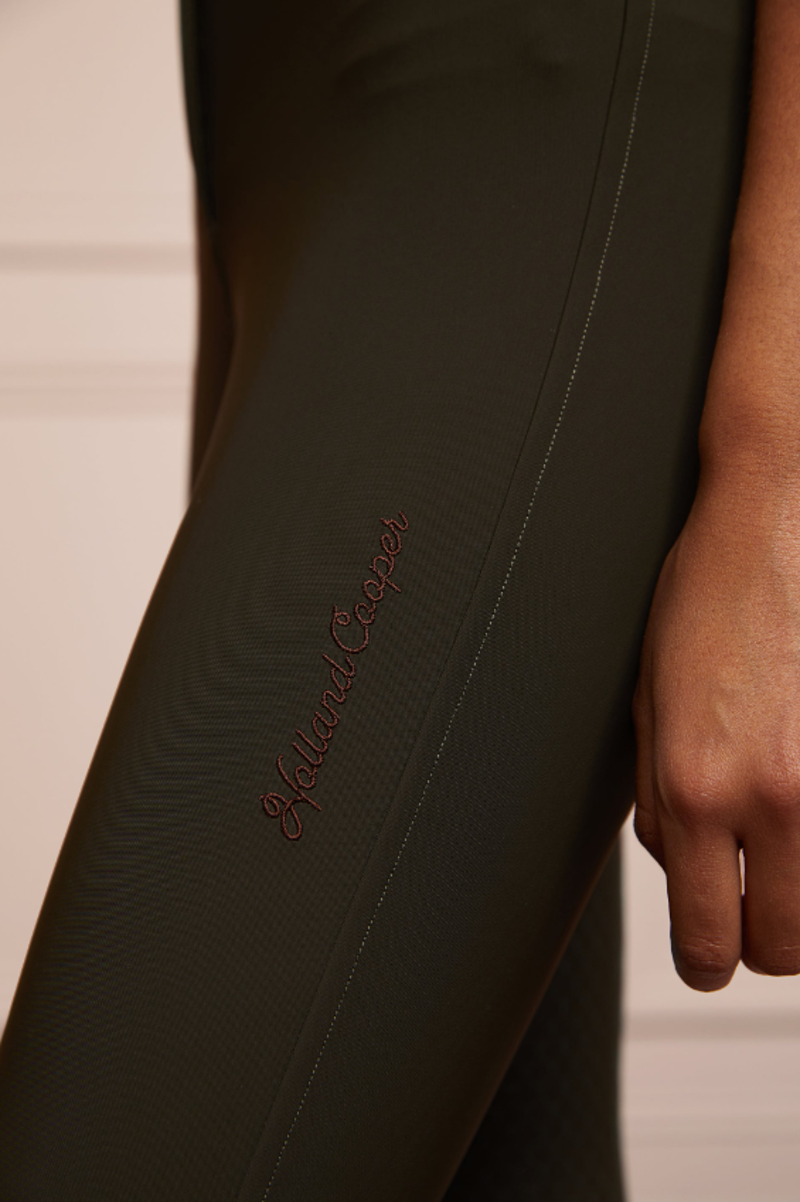 Holland Cooper Thermal Heritage Breeches - Dark Olive-5